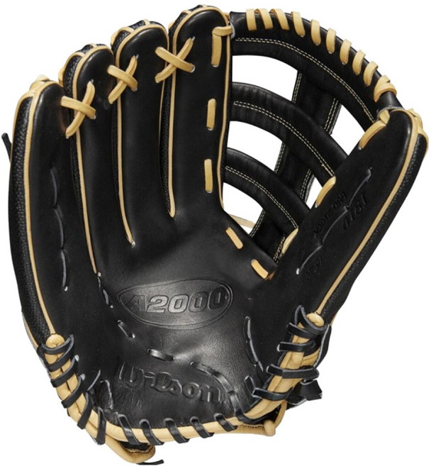 윌슨 A2000 외야수 글러브 좌투용 WBW1009741275, 블랙, 1개