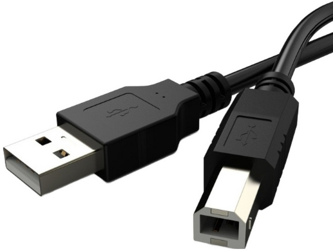 디옵텍 USB 2.0 A-B 프린터 케이블 블랙 JUSTLINK-U2AB30BK, 1개, 3m