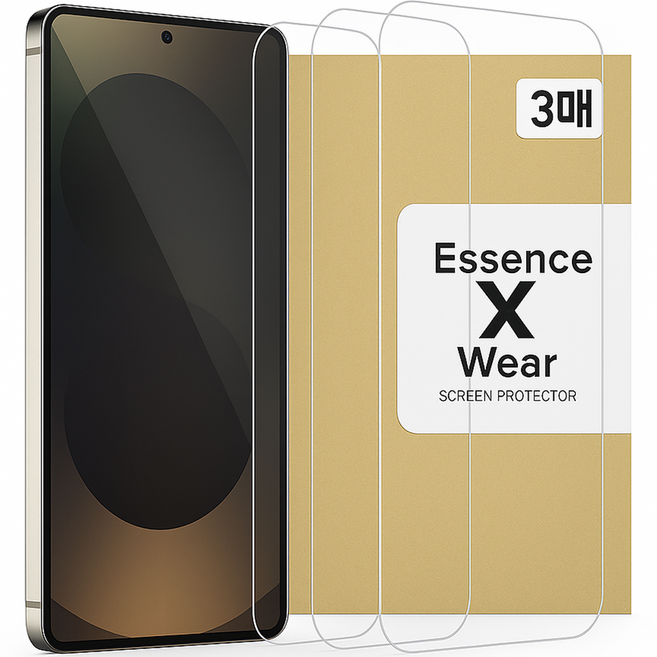 에센스웨어2.5D지문인식강화유리 액정보호필름3p 세트, 1세트