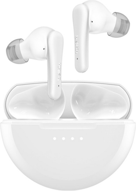 벨킨 사운드폼 리듬 ANC 액티브 노이즈 캔슬링 무선 블루투스 이어폰 AUC015fqWH 화이트 28시간 방수가능