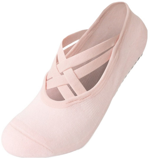 Asana 華夫格交叉綁帶緩衝氣墊瑜珈皮拉提斯襪