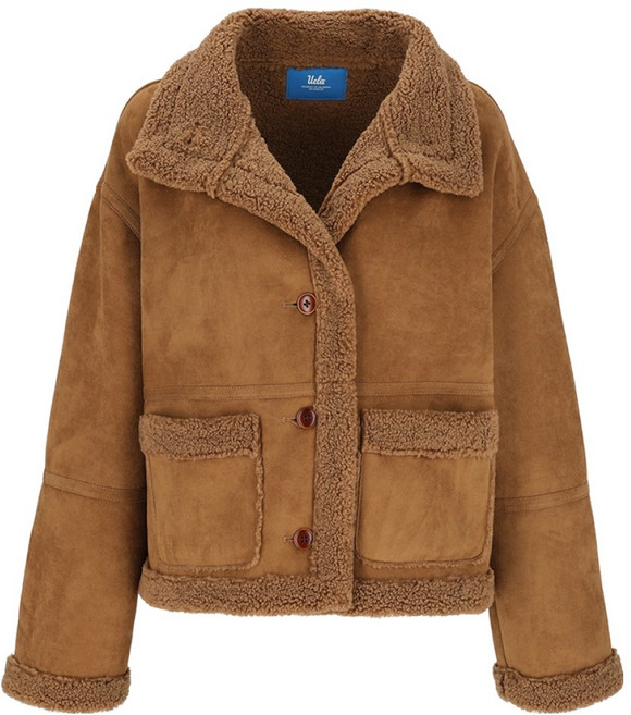 UCLA 남녀공용 인조 무스탕 퍼카라 숏자켓 UBWMUC1