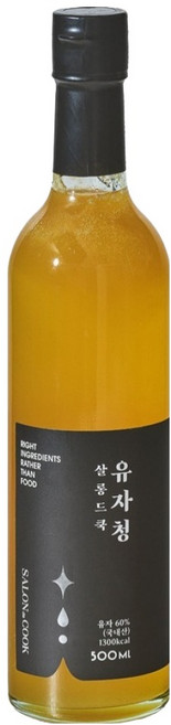 살롱드쿡 유자청, 500ml, 1개입, 1개