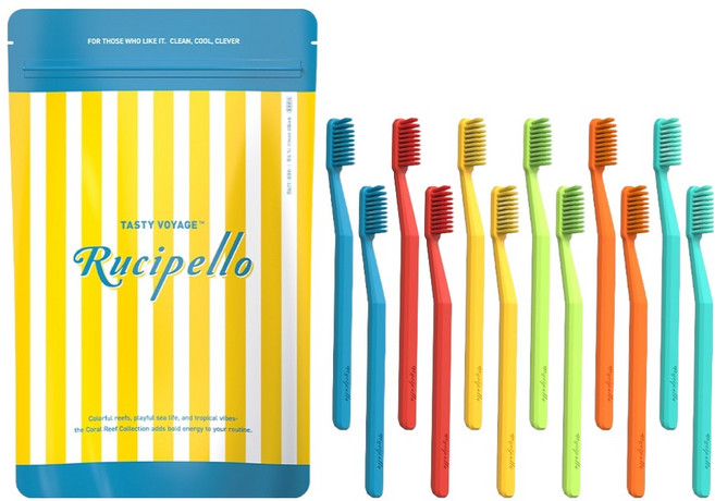 루치펠로 미카리프 칫솔 6종 x 2p 세트, 1세트