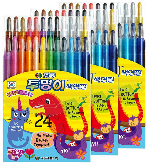 지구화학 투명이 색연필, 24색, 3개