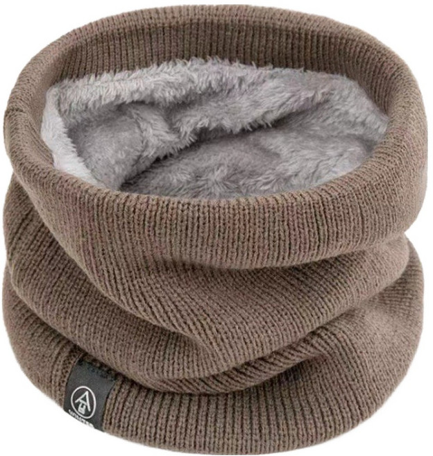 겨울용 기모 안감 넥워머, 카키, 1개