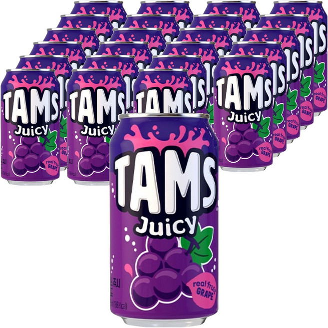 탐스 쥬시 포도, 355ml, 24개