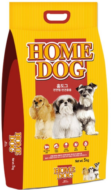 CJ제일제당 제로니 홈도그 전연령 애견사료, 곡물, 5kg, 1개