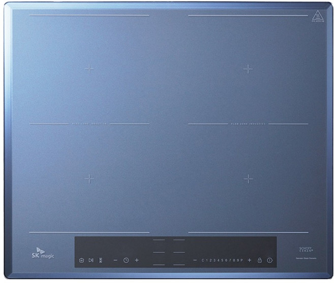 SK매직 올파워 전기레인지 4구 사하라블루 방문설치, 빌트인, IHR-BF40CM