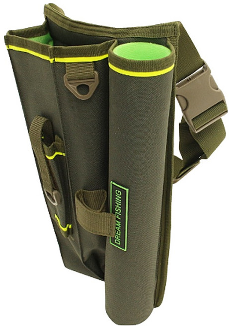 싸파 베나투스 힙색 로드 홀더 낚시가방, 카키