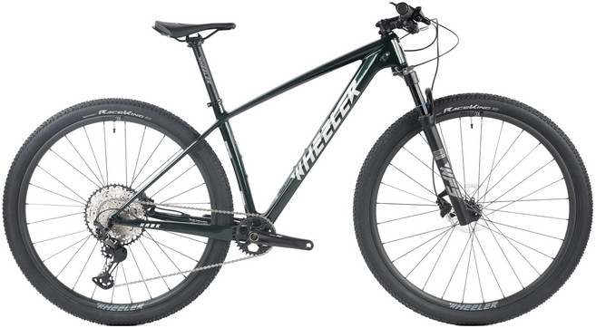 휠러 카본 호크700 29 시마노XT 12단 MTB자전거 M 방문설치, 그린, 1개, 180cm