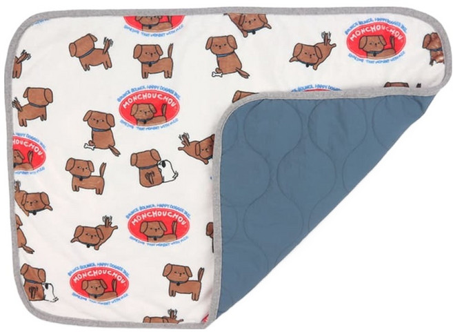 몽슈슈 강아지 헥헥 올타임 블랭킷, White, 1개