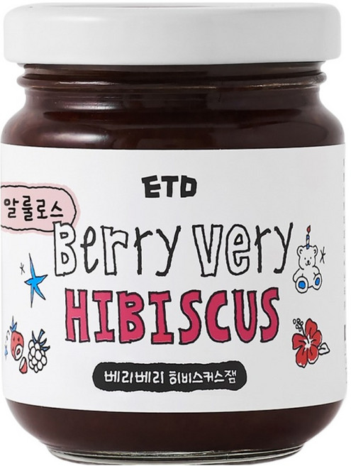 ETD 알룰로스 베리베리 히비스커스잼, 150g, 1개