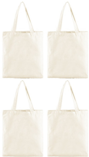 엘쏘 무지 데일리 광목 에코백 4p