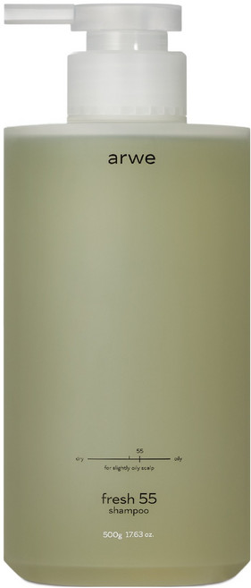 아르베 프레시 55 약지성 약산성 탈모 샴푸, 1개, 500ml