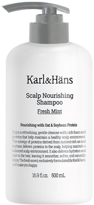 칼앤한스 스칼프 너리싱 두피케어 단백질 샴푸 프레시민트, 1개, 500ml