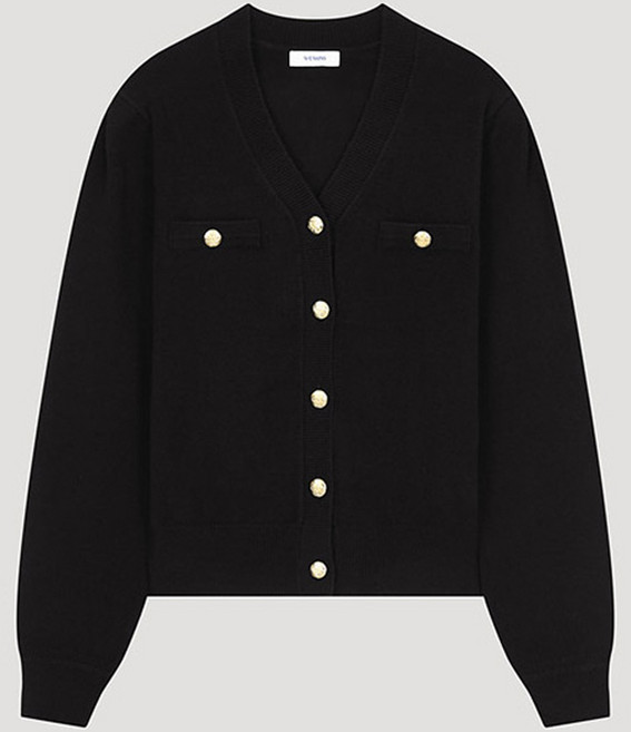 쉬즈미스 여성용 브이넥 버튼 가디건 SSKCDO42530