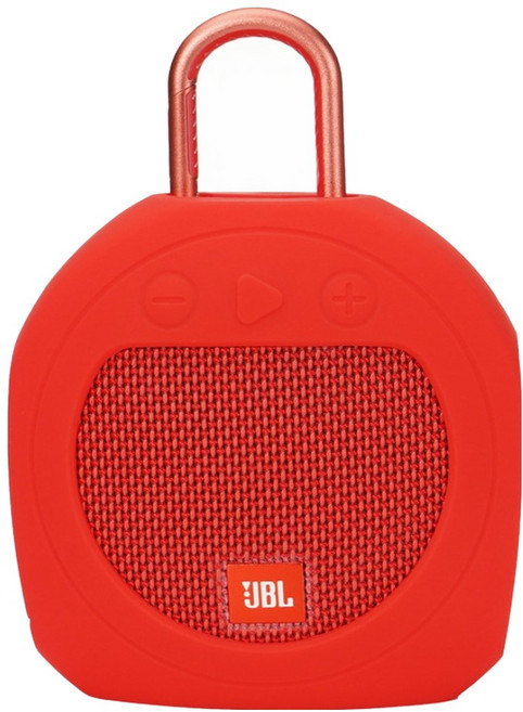 쇼핑닥터 JBL Clip3 블루투스 스피커 실리콘 보호 커버, 레드