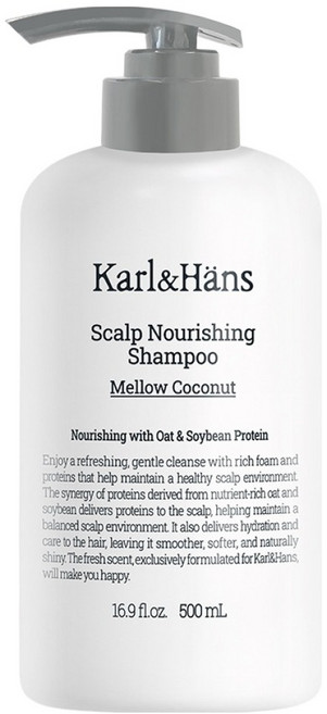 칼앤한스 스칼프 너리싱 두피케어 단백질 샴푸 멜로우코코넛, 1개, 500ml