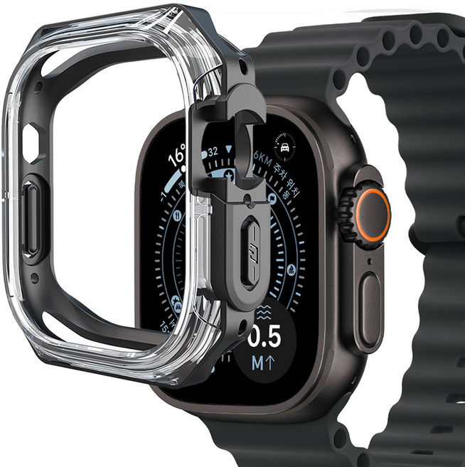 스페이스쉴드 TPU PC 러기드 핏 범퍼 케이스, 블랙, 1개