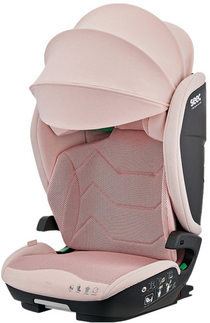 시크 맥스 아이진2 아이 사이즈 주니어 카시트 일체형, 블룸 핑크