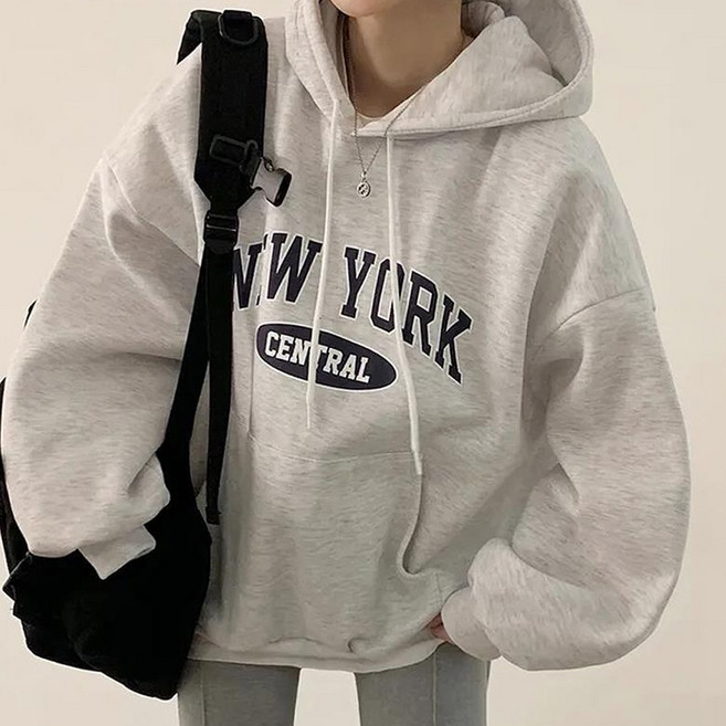 엘쏘 뉴욕 오버핏 편한 일상복 후드티