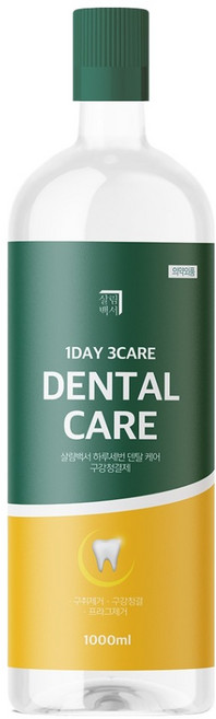 살림백서 하루세번 덴탈케어 구강 청결제, 1개, 1L