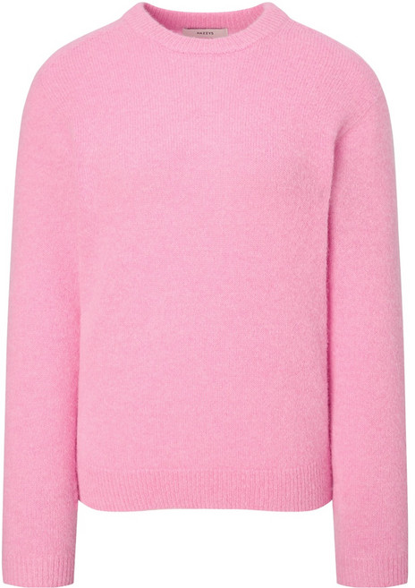 헤지스 여성용 베이비알파카 블렌디드 홀가먼트 라운드넥 풀오버