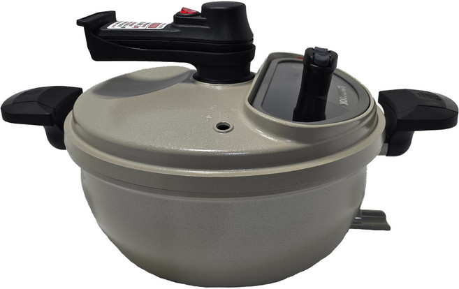 램프쿡 인덕션 자동회전냄비 베이지 HS-0010, 1개, 43cm