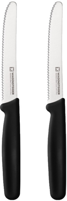 바겐슈타이거 스텐 톱니 과도, 블랙, 2개