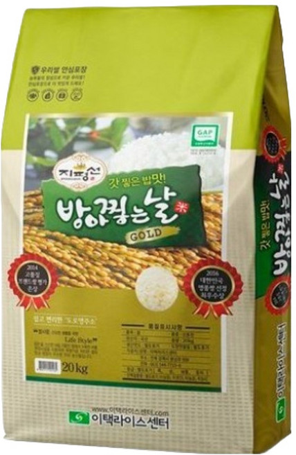 방아찧는날 골드 신동진 김제쌀 백미, 20kg, 1개, 특등급