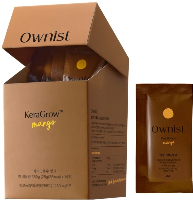 오니스트 케라그로우 망고 14p, 350g, 1개 - 쿠팡