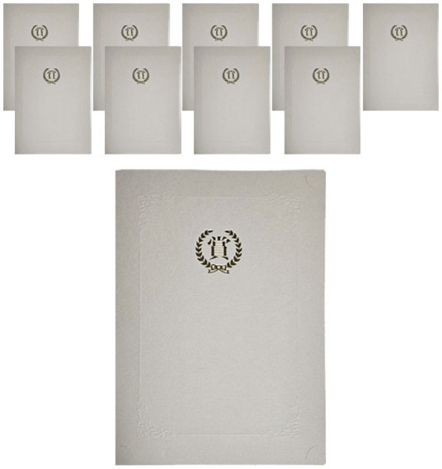 우현산업 매직패브릭 종이상장케이스 끼움식 상, 금발색, 10개