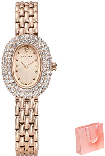 제이에스티나 여성용 JE 오리아나 칵테일 메탈 시계 JWJ1JE5BF504RGRG0 + 쇼핑백