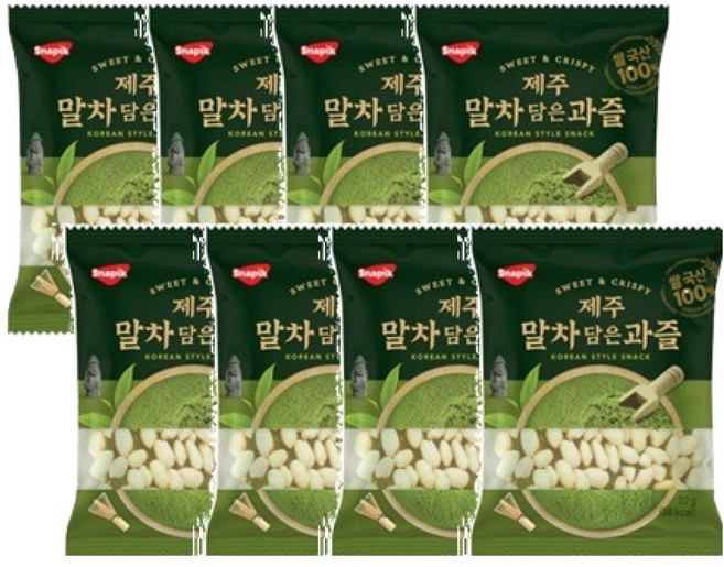 SNAPIK 제주 말차 담은 과즐, 8개, 22g