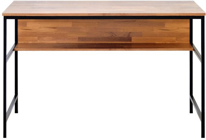 HOPMA 合馬家具 工業風雙層工作桌 E-D600PTK, 拼版柚木