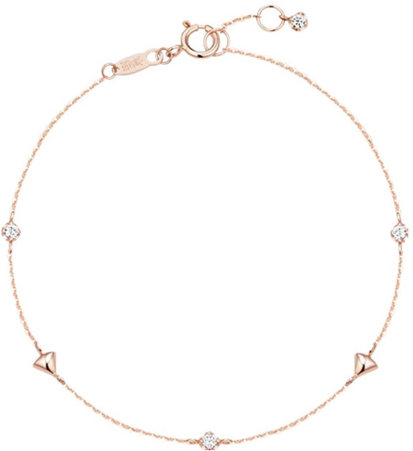 J.ESTINA 女性 MOSAIQUE 14K 手鍊 JJMSBQ5B8272R47S0 + 購物袋