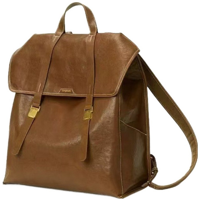 Gold Road 現代筆電後揹包, 棕色