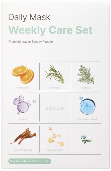 mixsoon 每日面膜週護理套組, 1個