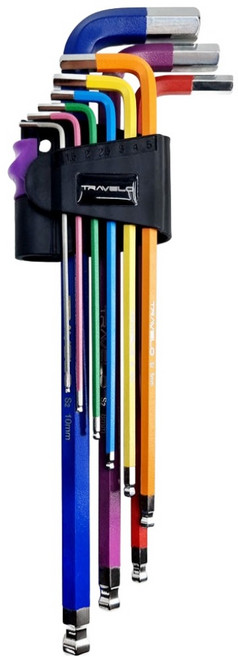 TRVL S2 合金自行車六角球頭扳手9件組, 1套