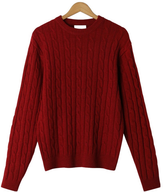 엠엔씨 남녀공용 소프트 스판 꽈배기R 니트 MDKN963DS