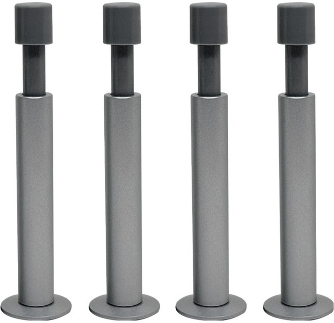 슬림 스프링 도어스토퍼, 실버, 4개