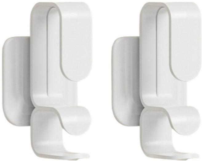 온트리 부착식 대야 욕조걸이, 화이트, 2개