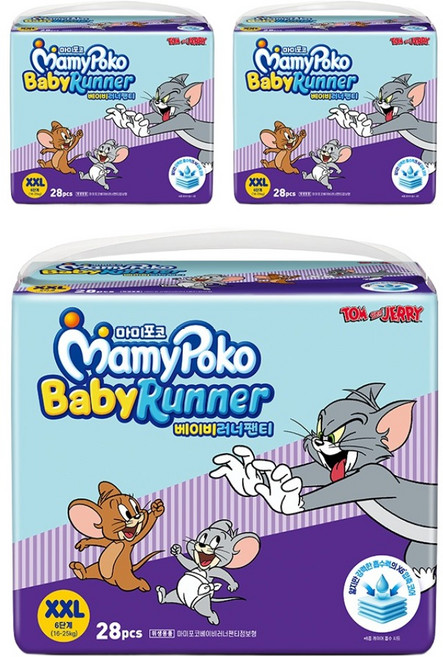 마미포코 베이비 러너 팬티형 기저귀 남여공용 점보형, 6단계, 84매
