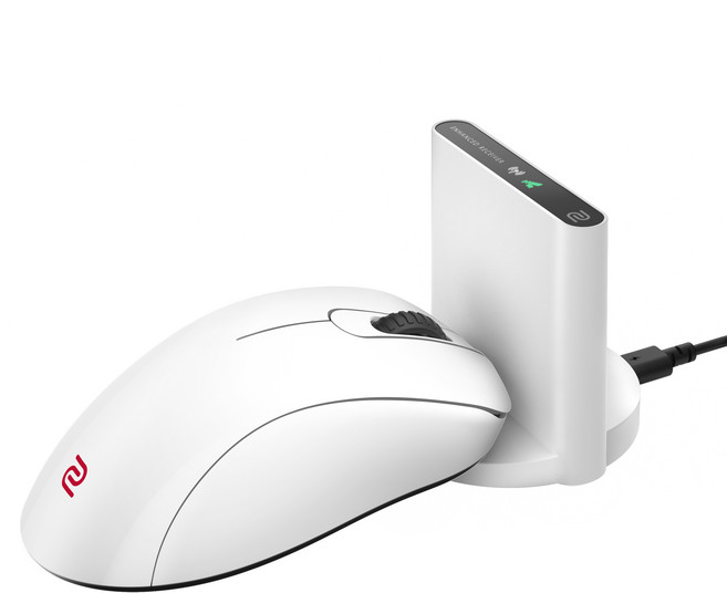 조위 4K FPS e스포츠 게이밍 전용 화이트에디션 무선 마우스 S, 화이트, EC3-DW