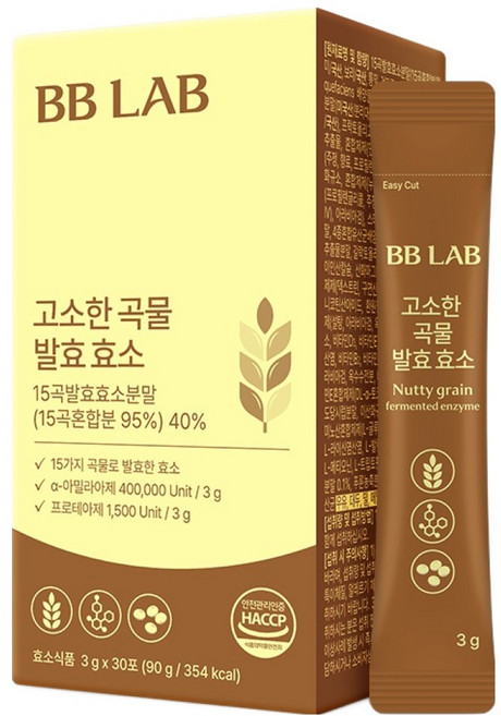 비비랩 고소한 곡물 발효 효소 30p, 1개, 30회분