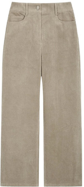 리스트 여성용 코듀로이 스트레이트 팬츠 TSKSLO82070