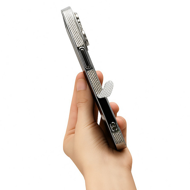 웰티움 아이폰 에어팟 디지털 기기 미끄럼방지 논슬립 테이프 10 x 50 mm, 투명, 20개