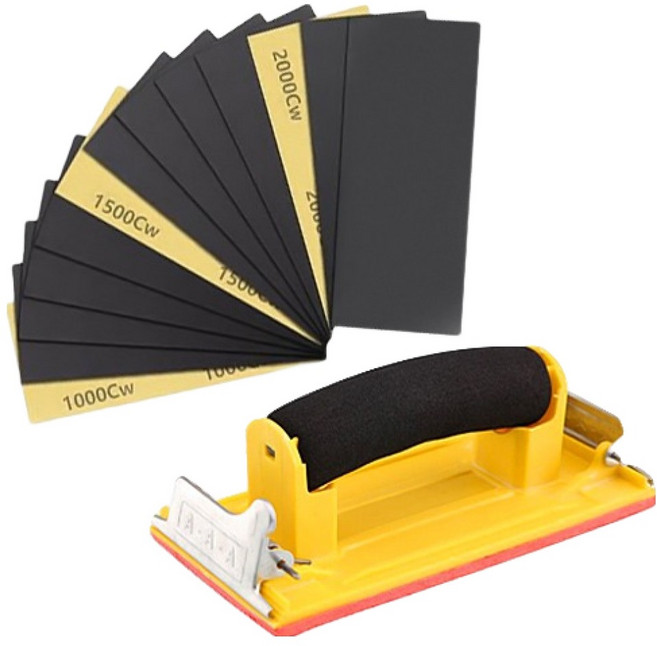 OON 핸드사포 고급형 샌딩기 + 사포 13p 세트, 1세트