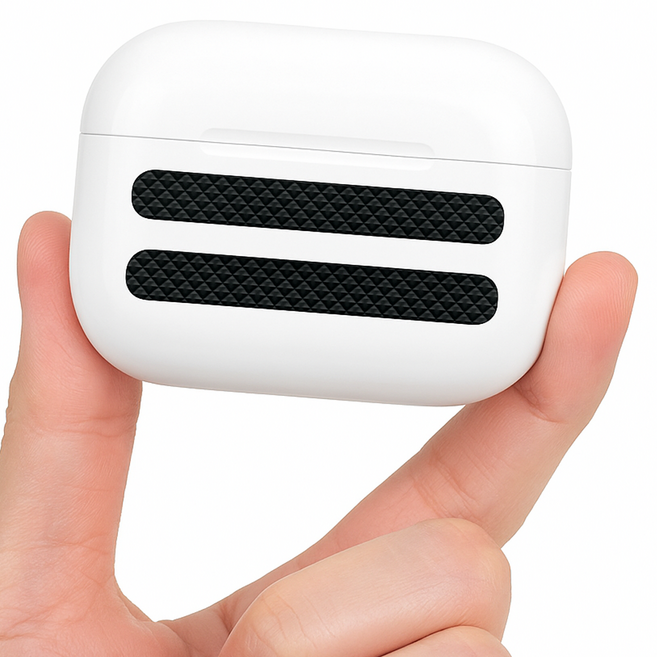 웰티움 아이폰 에어팟 디지털 기기 미끄럼방지 논슬립 테이프 6 x 50 mm, 블랙, 20개